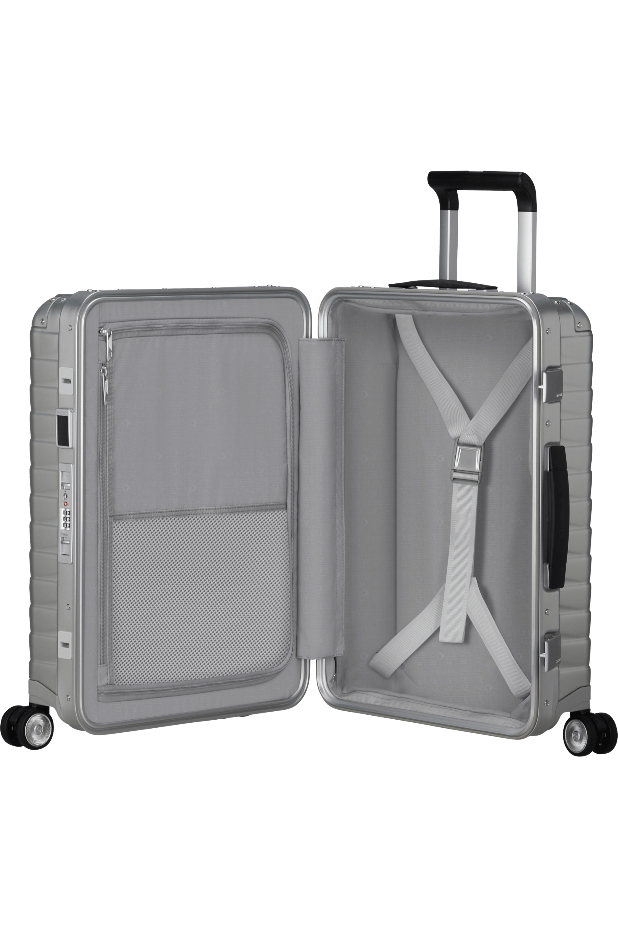 Samsonite Koffer Proxis Alu 55cm silber Samsonite Koffer Proxis Alu 55cm silber