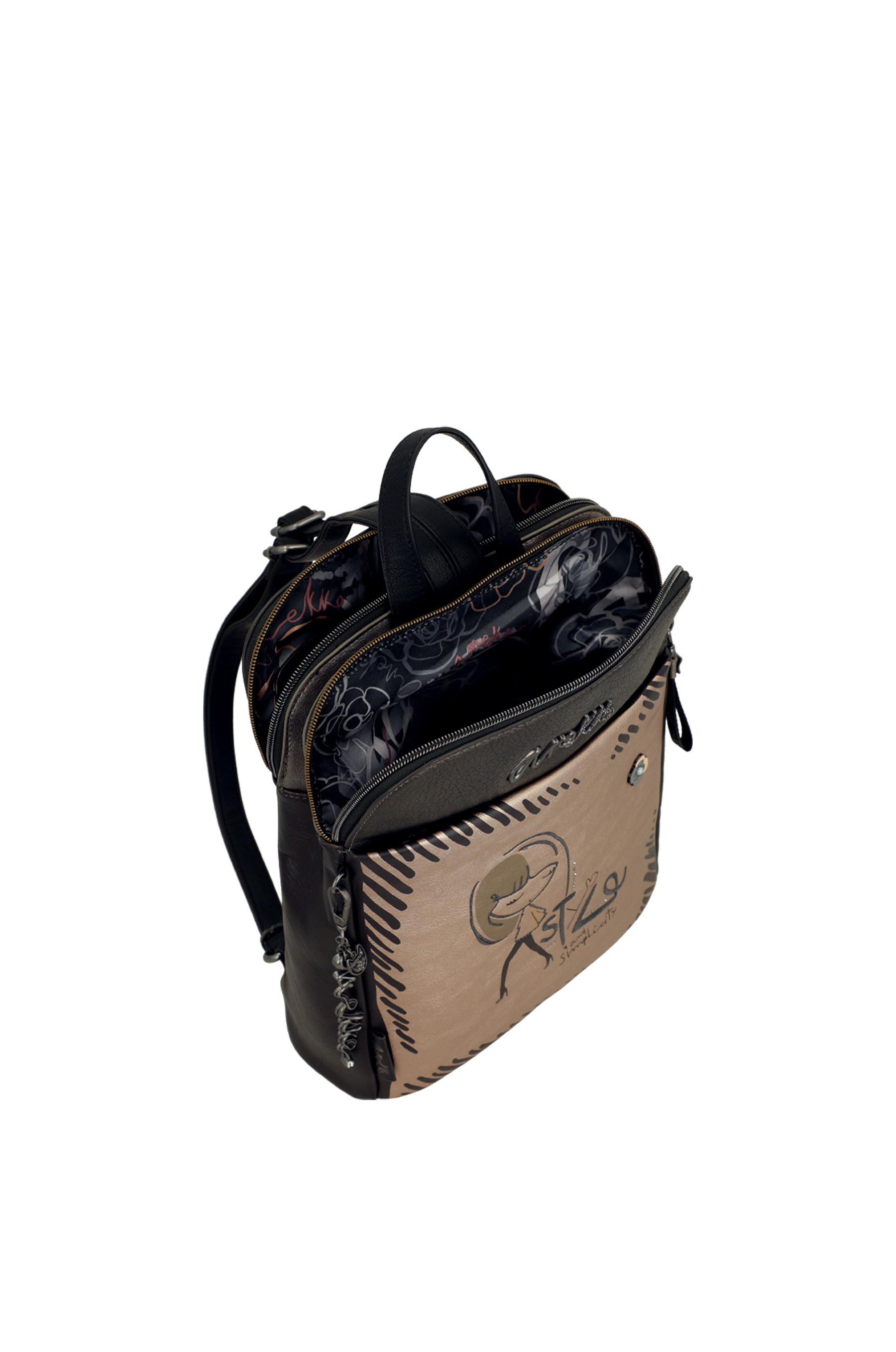 Anekke Rucksack mit 3 Fächern Nature Koko