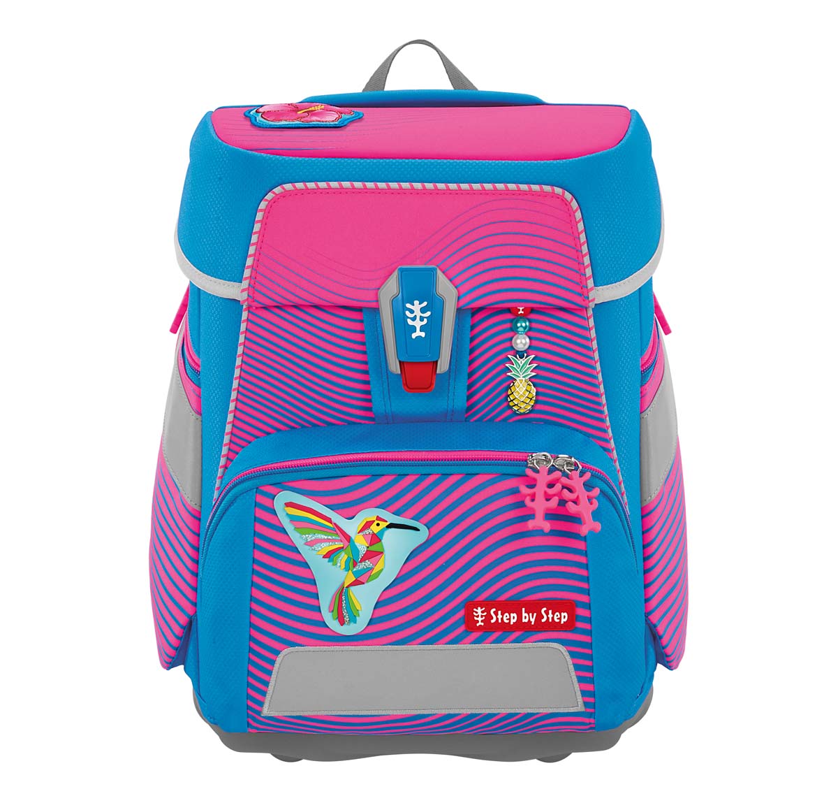 Step by Step Schulranzen-Set SPACE NEON Kolibri Kaja