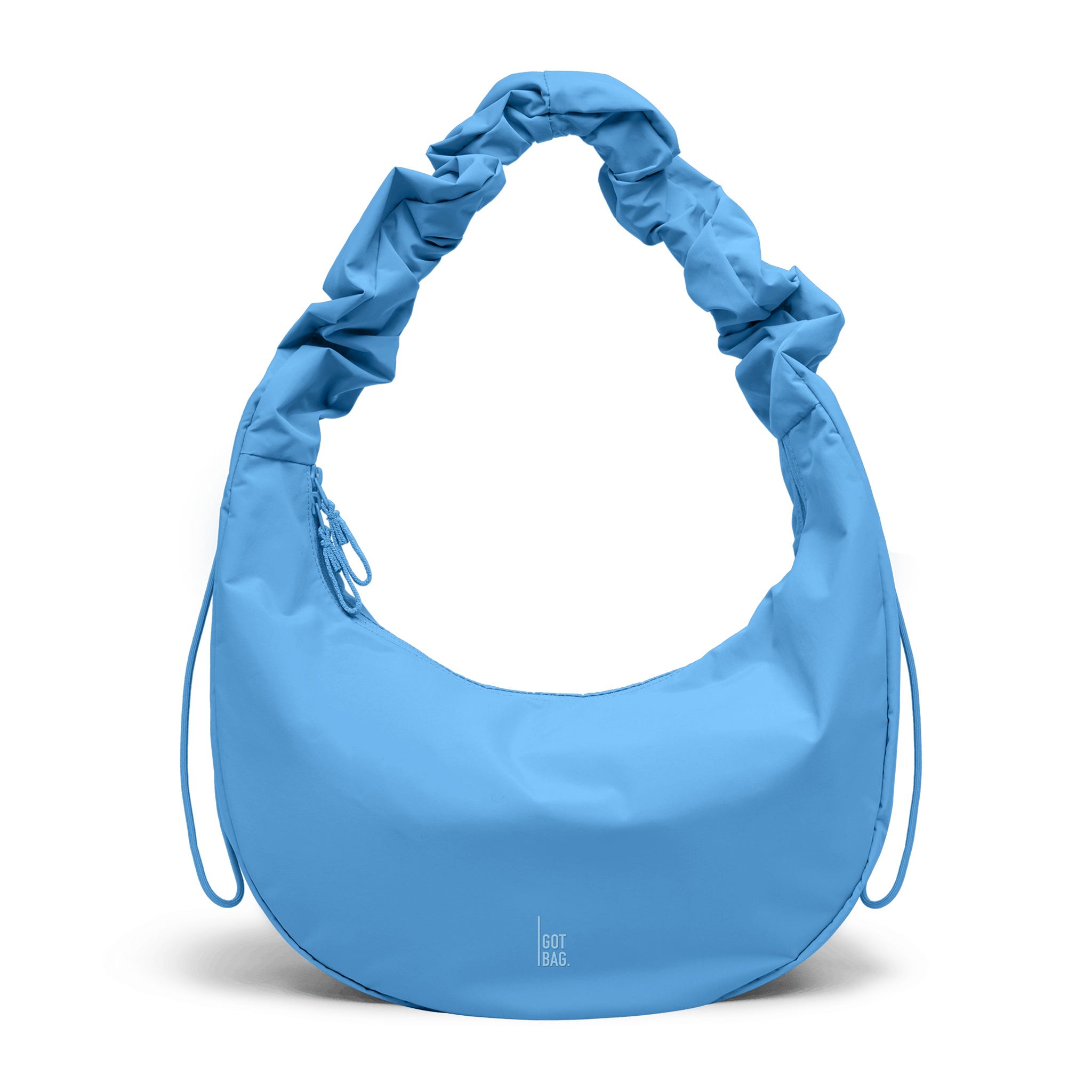 GOT BAG Moon Bag Ruffle aqua monochrome GOT BAG Moon Bag Ruffle aqua monochrome