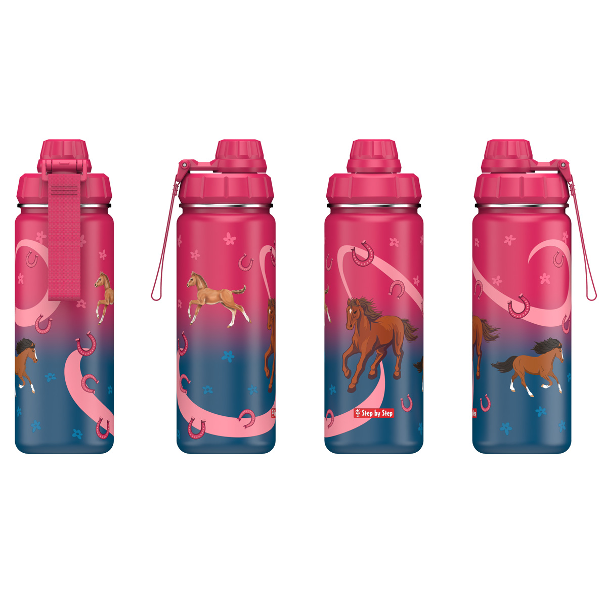 Step by Step Edelstahl Trinkflasche Wild Horse Step by Step Edelstahl Trinkflasche Wild Horse