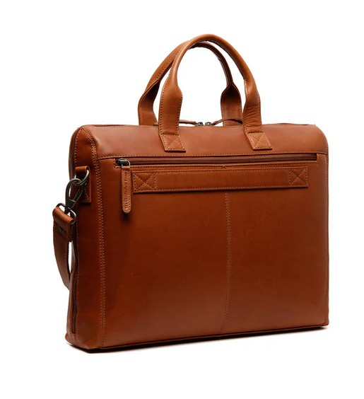 Chesterfield Leder Laptoptasche Levanto cognac
