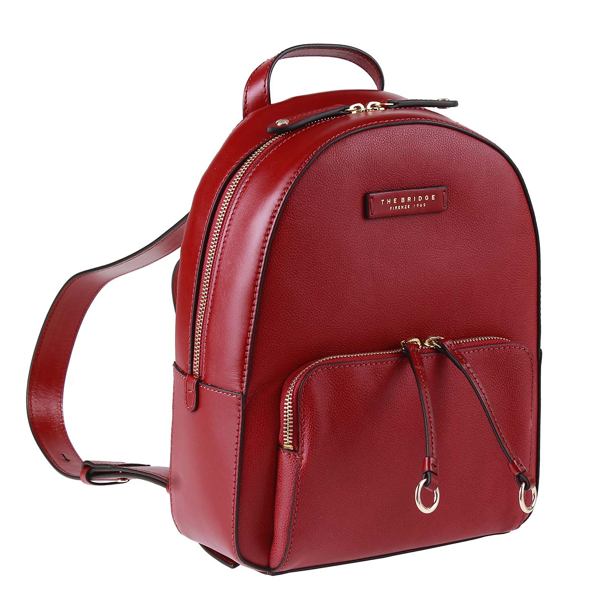 The Bridge Lederrucksack Carlotta mittelrot The Bridge Lederrucksack Carlotta mittelrot