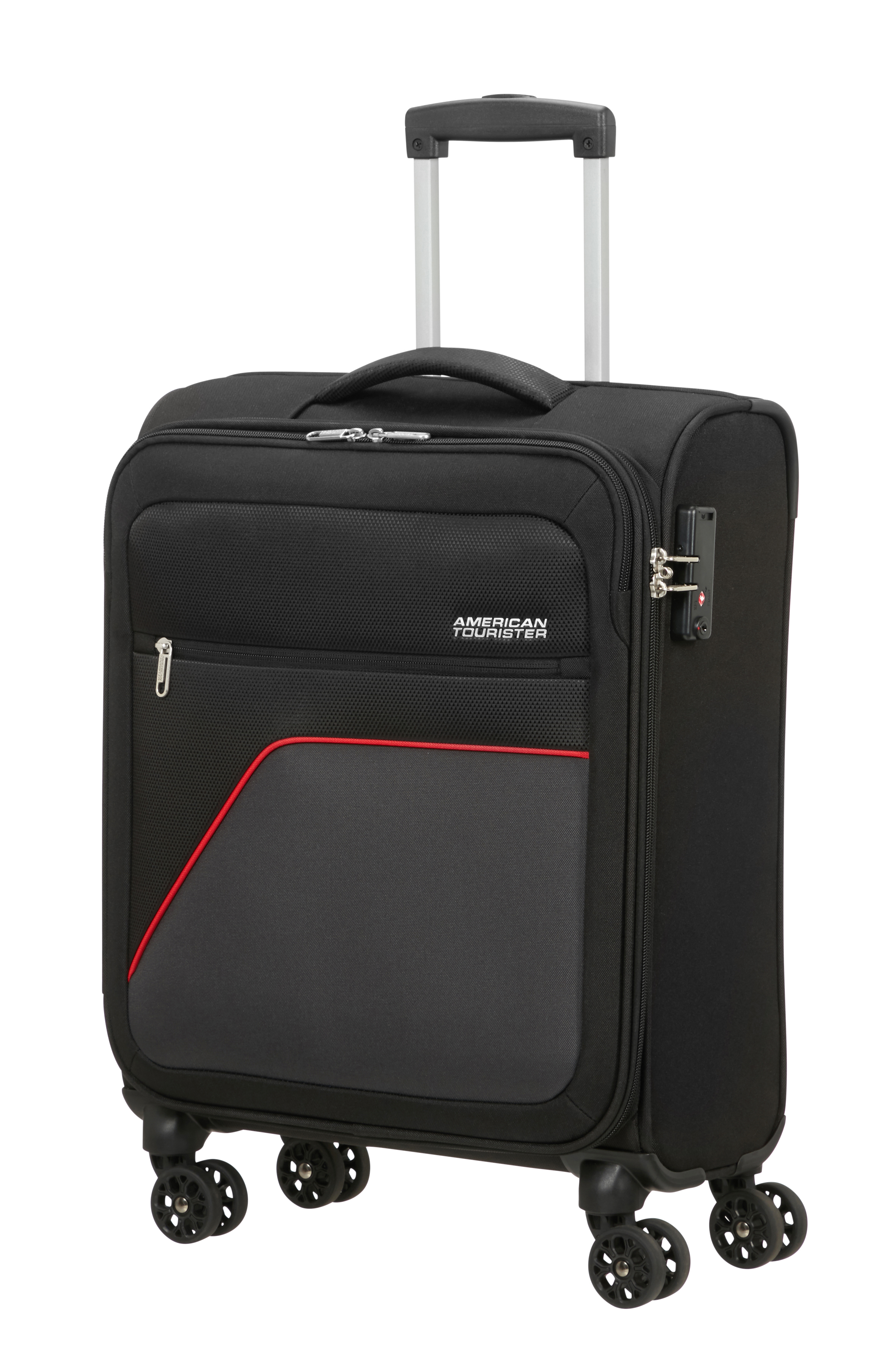 American Tourister Handgepäckkoffer Sky Surfer schwarz/rot 55cm