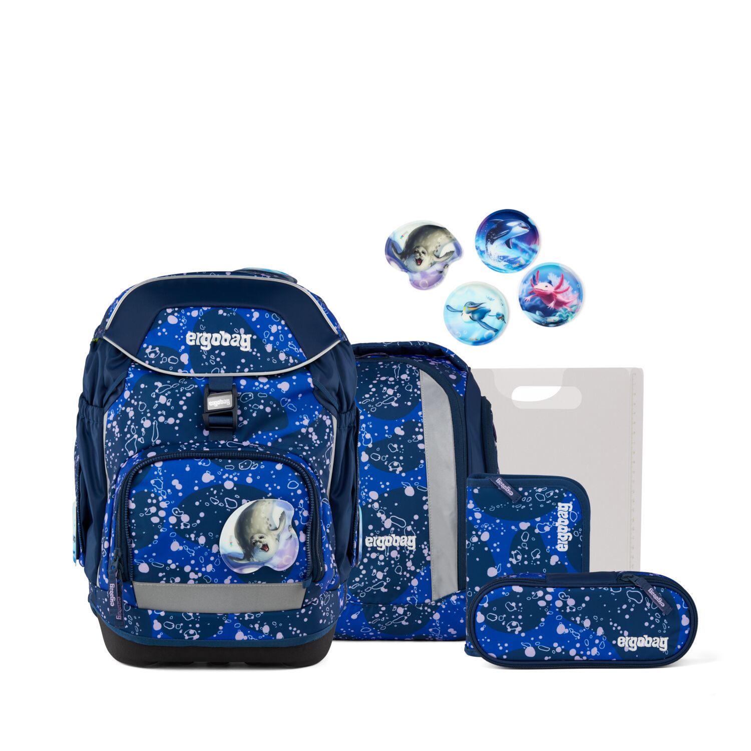 Ergobag Schulranzen-Set Pack Ozeanbärwohner 2026