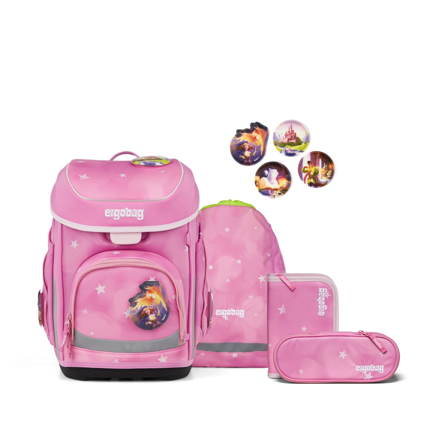 Ergobag Schulranzen-Set Cubo Wolkenzaubär 2026