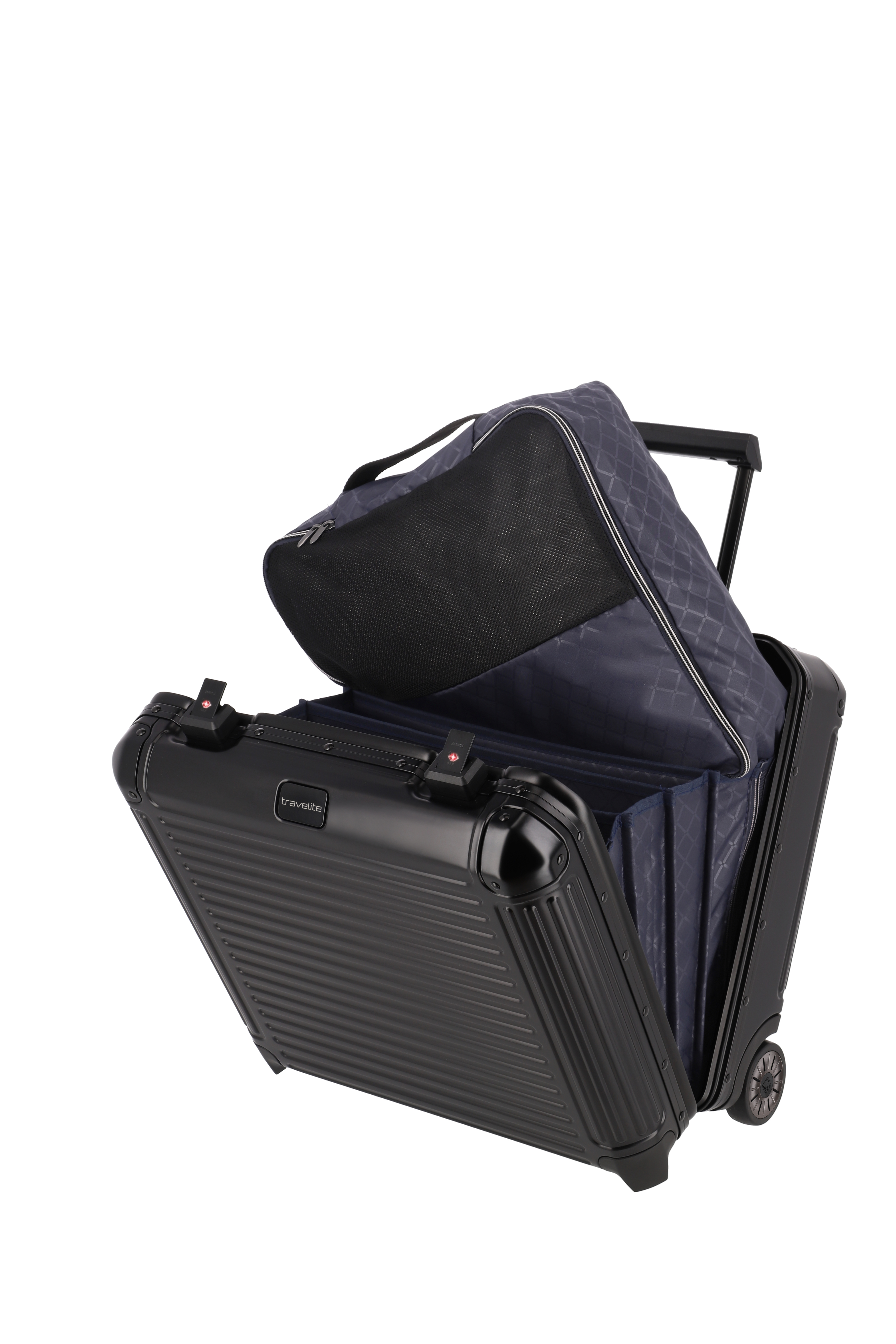 Travelite Aluminium Business Trolley Next schwarz