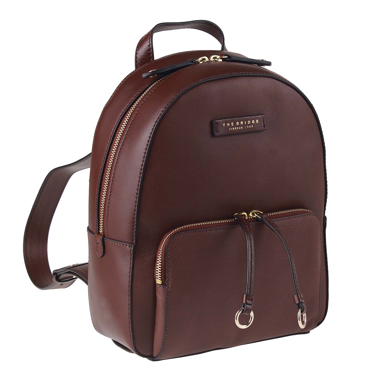 The Bridge Lederrucksack Carlotta dunkelbraun The Bridge Lederrucksack Carlotta dunkelbraun