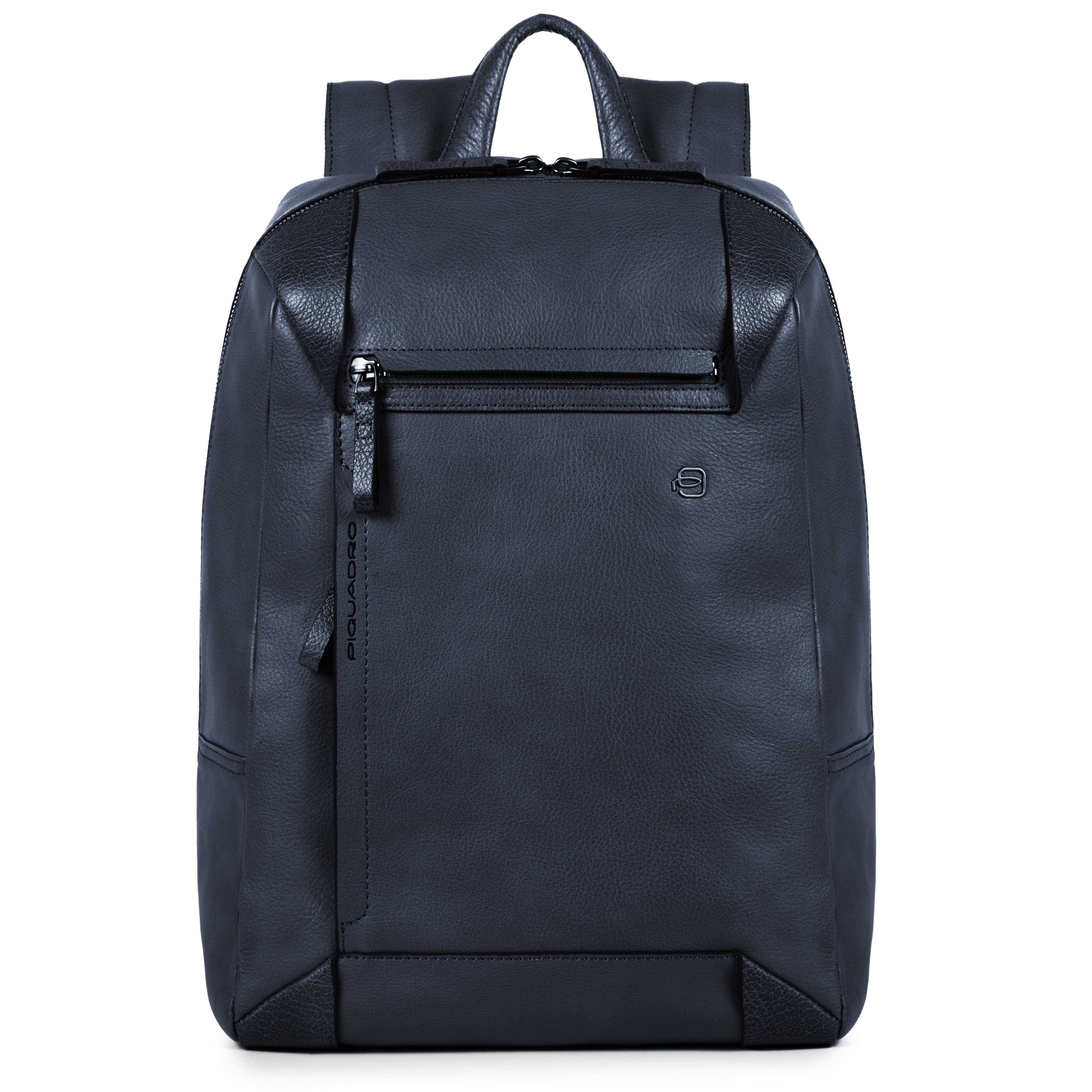 Piquadro Laptop-Rucksack Pan Leder blau