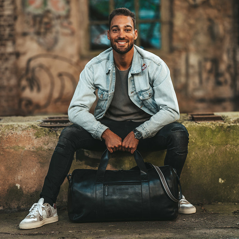 Chesterfield Leder Weekender Hudson schwarz