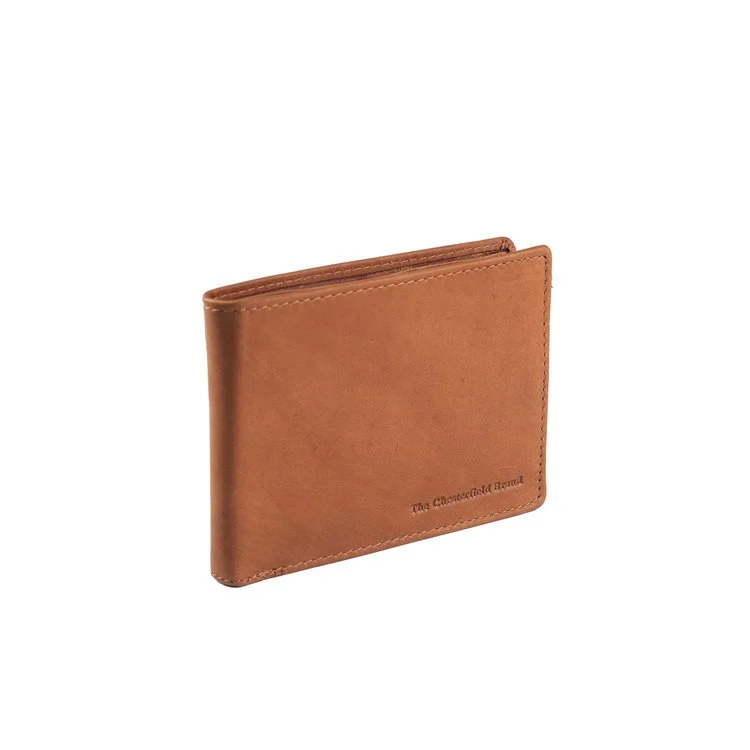 Chesterfield Leder Portemonnaie Timo cognac