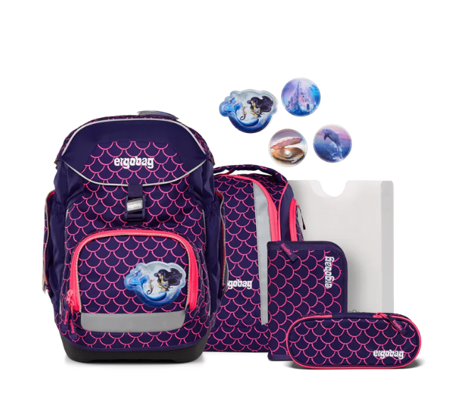 Ergobag Schulranzen-Set Pack Perlentauchbär