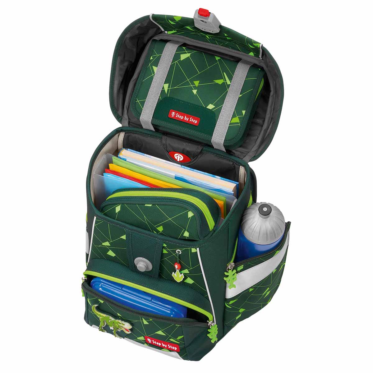 Step by Step SPACE SHINE Schulranzen-Set Dino Night Tyro 