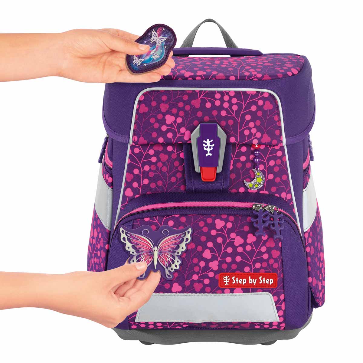 Step by Step SPACE SHINE Schulranzen-Set Butterfly Ina Night Step by Step SPACE SHINE Schulranzen-Set Butterfly Ina Night