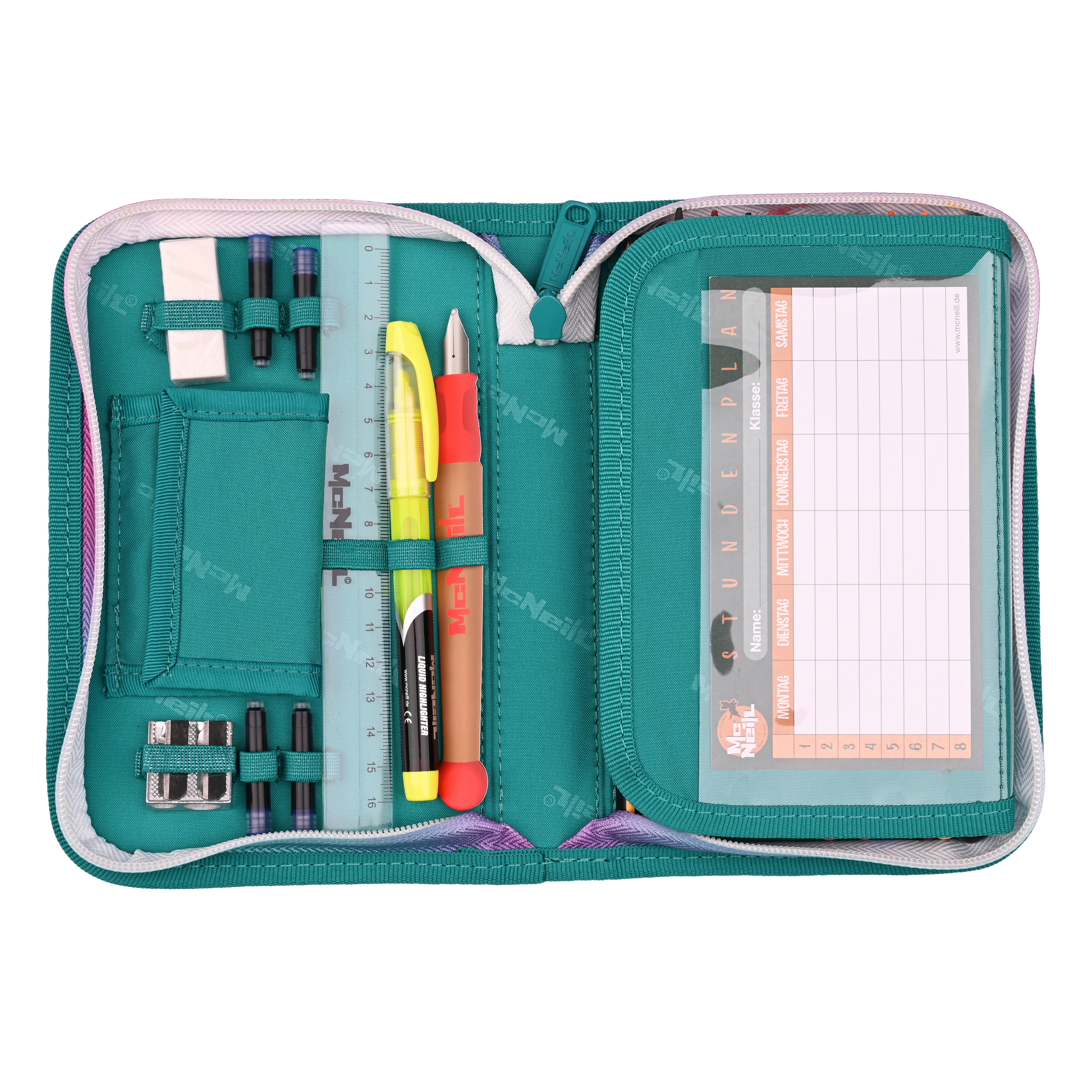 McNeill Schulranzen-Set Primo Seafish 9-teilig 