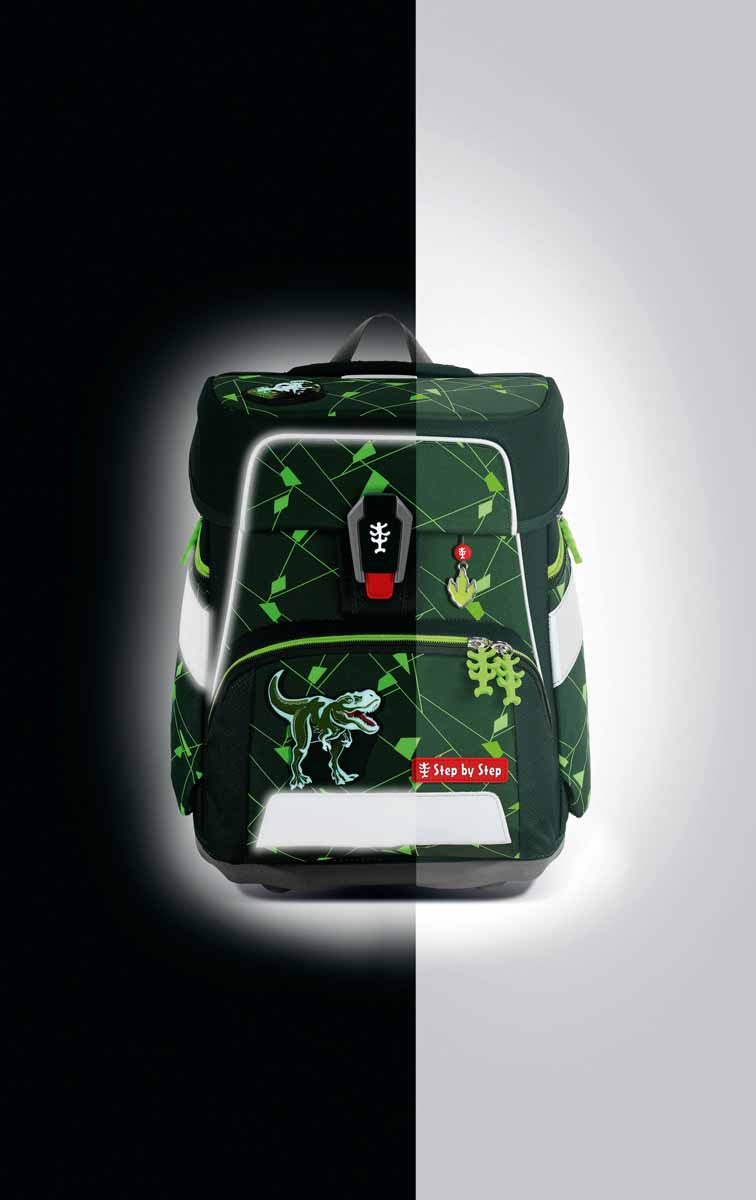 Step by Step SPACE SHINE Schulranzen-Set Dino Night Tyro 