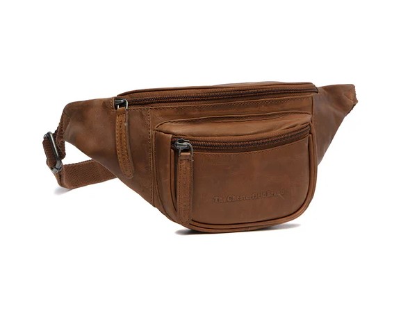 Chesterfield Leder Bauchtasche Jack cognac