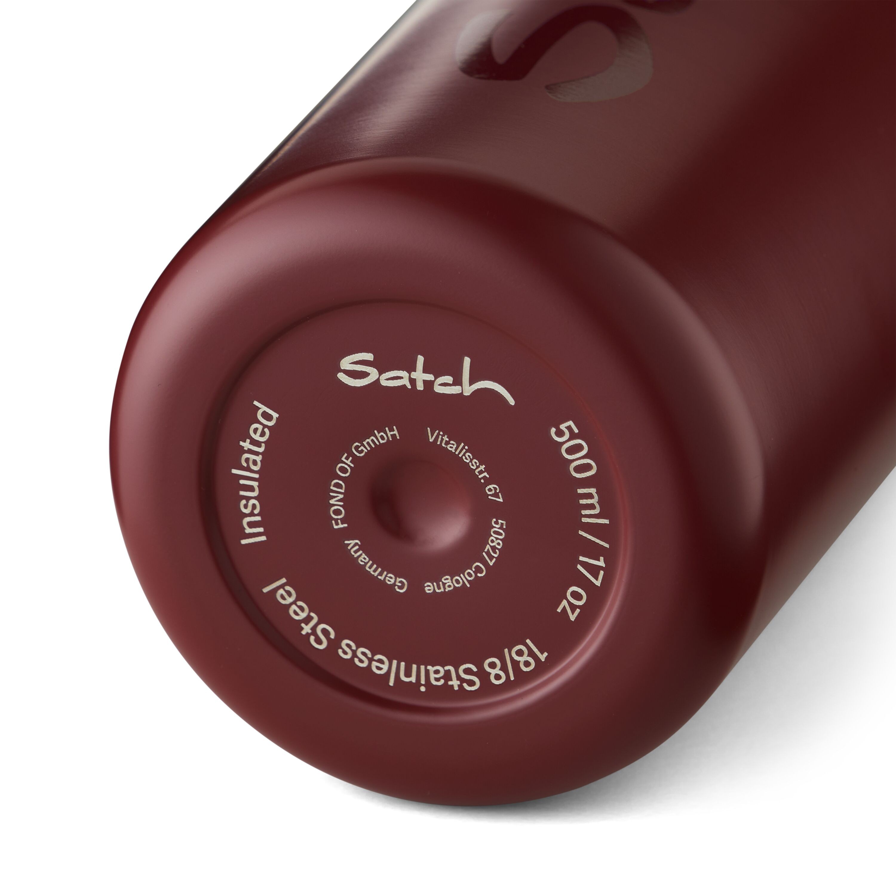 Satch 0,5 Trinkflasche Edelstahl berry