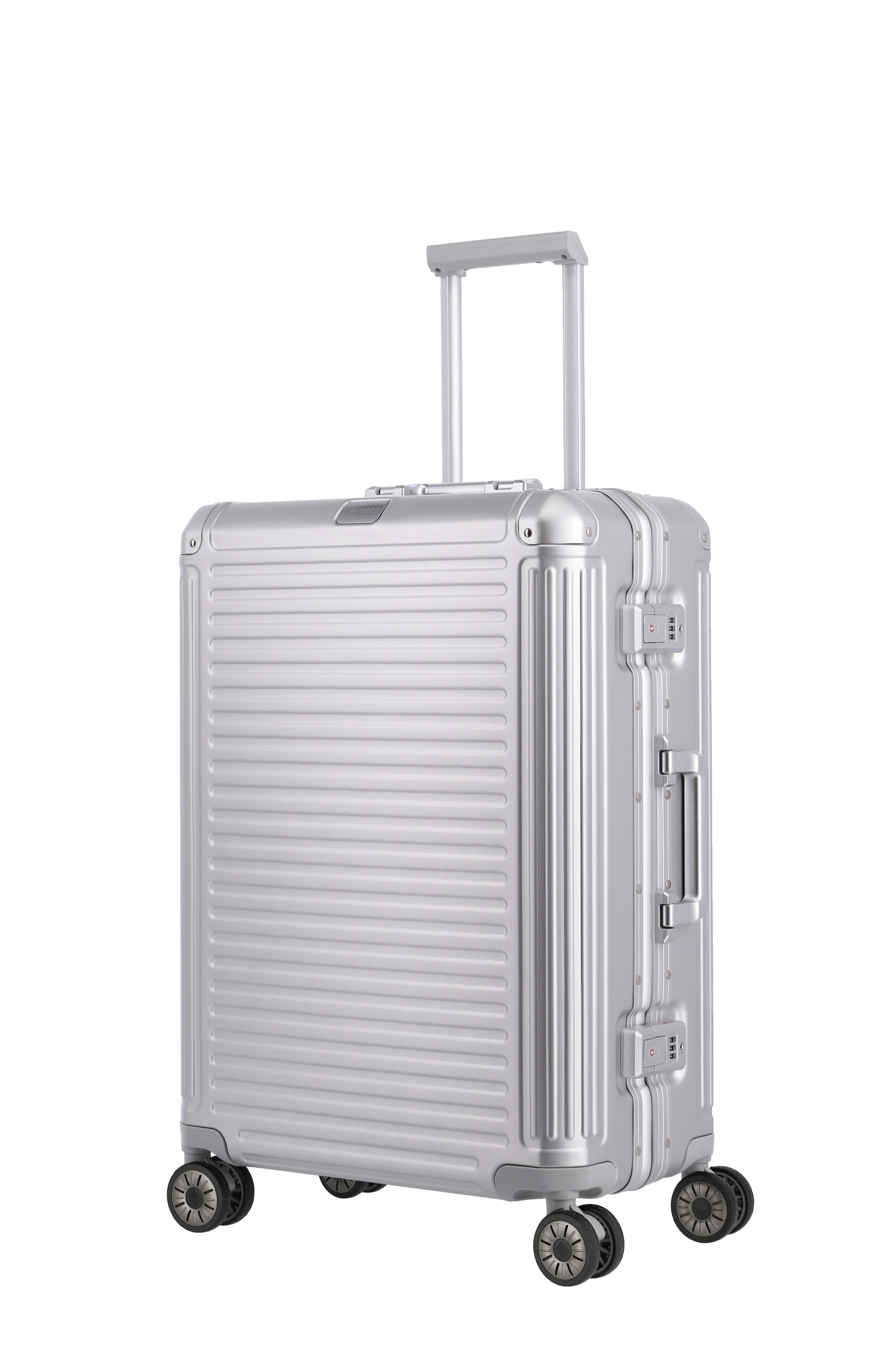 Travelite Next Aluminium Trolley 67 cm silber
