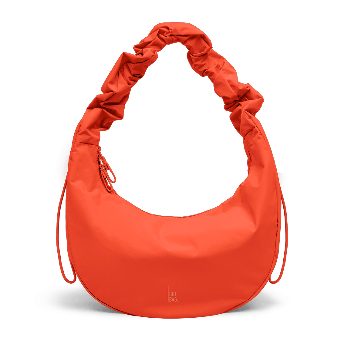 GOT BAG Moon Bag Ruffle hot coral monochrome