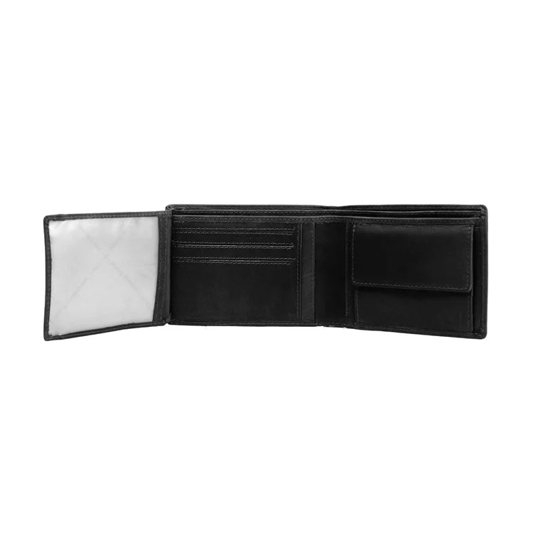 Chesterfield Leder Portemonnaie Timo schwarz