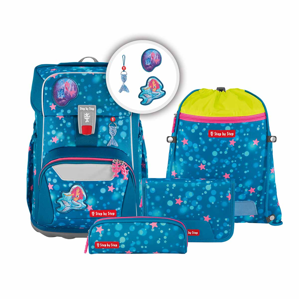 Step by Step GIANT Schulranzen-Set Mermaid Lola Step by Step GIANT Schulranzen-Set Mermaid Lola