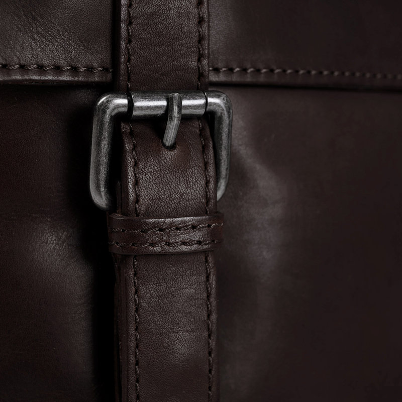 Chesterfield Leder Umhängetasche Bay braun