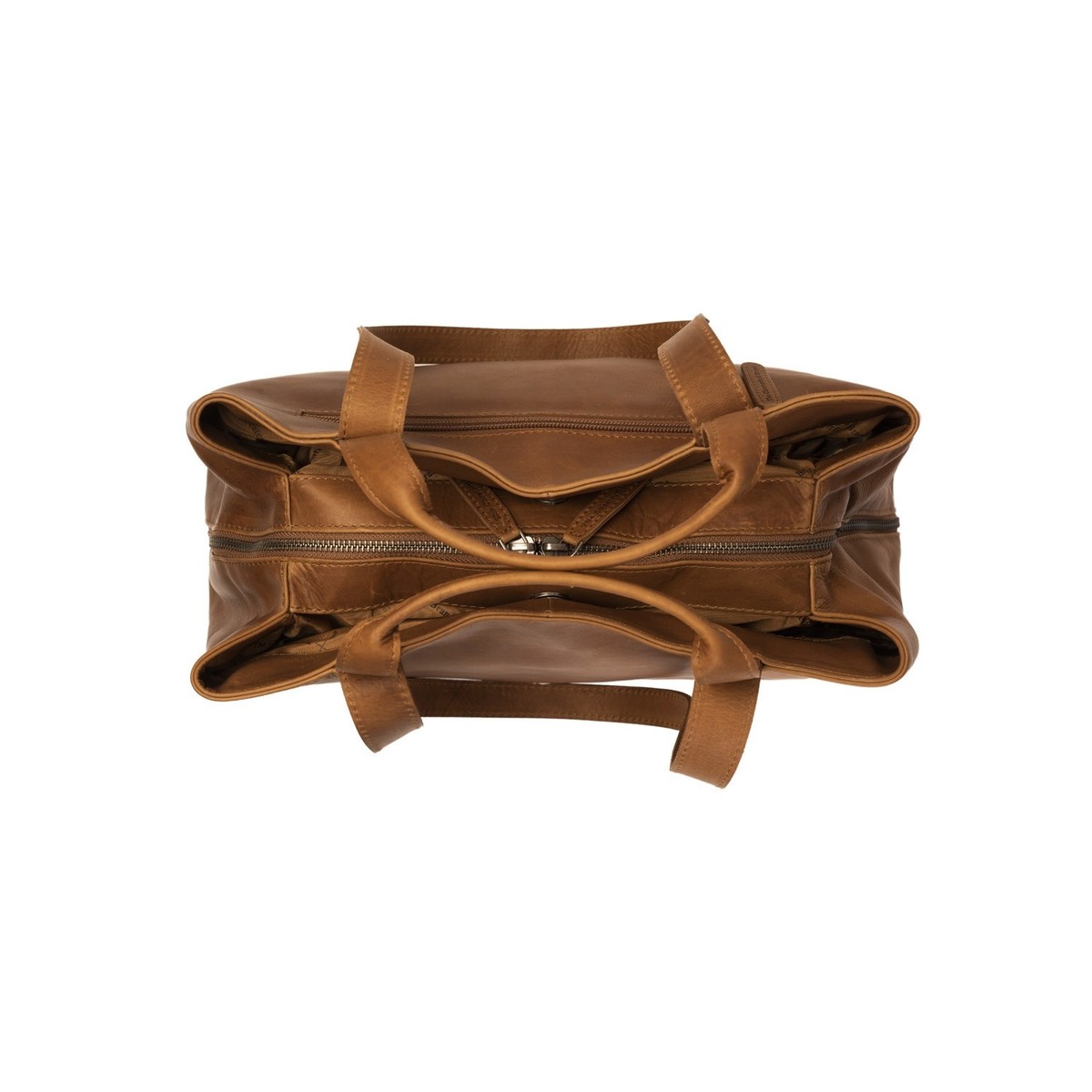 Chesterfield Leder Handtasche Gail cognac