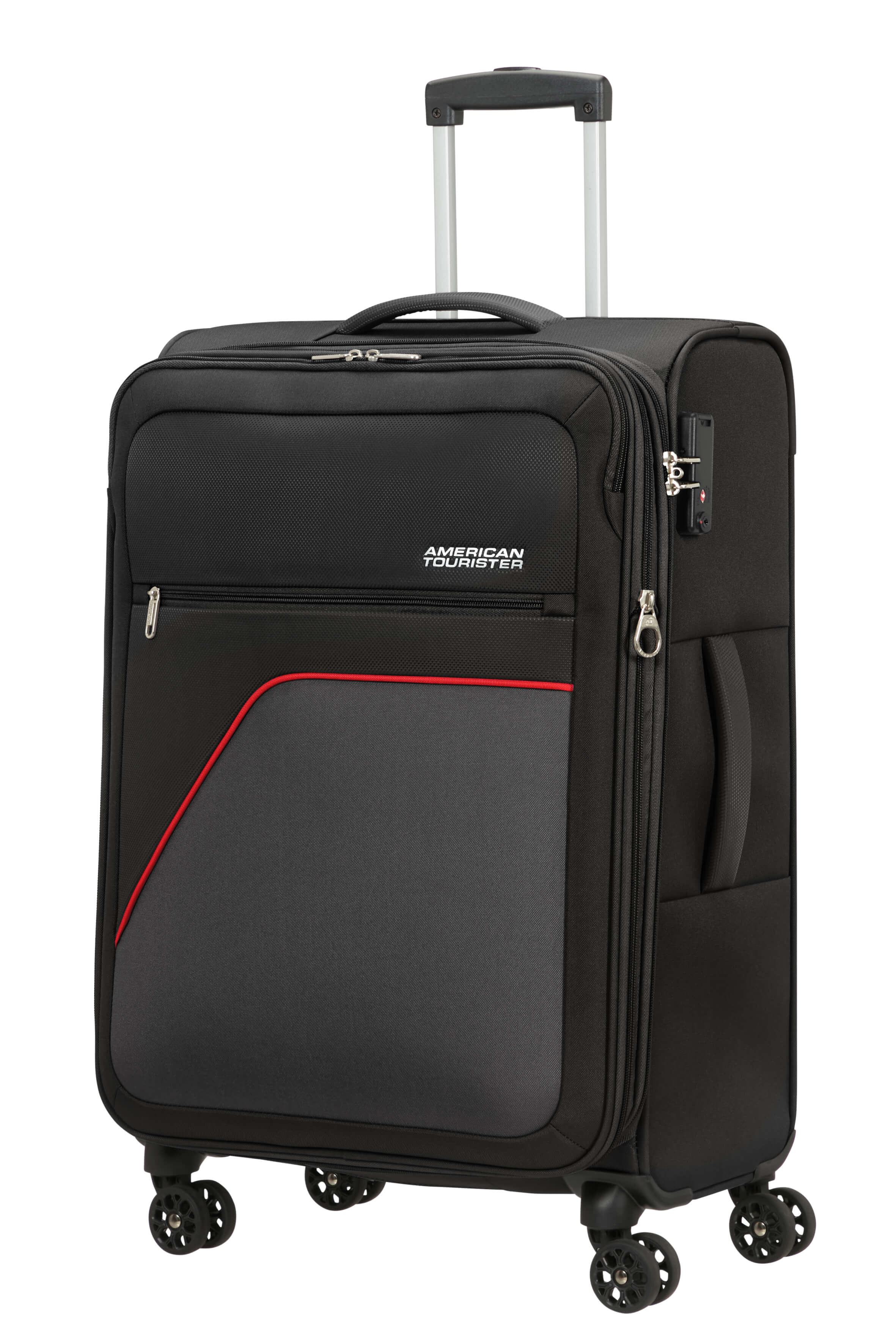 American Tourister Koffer Sky Surfer schwarz/rot 68cm