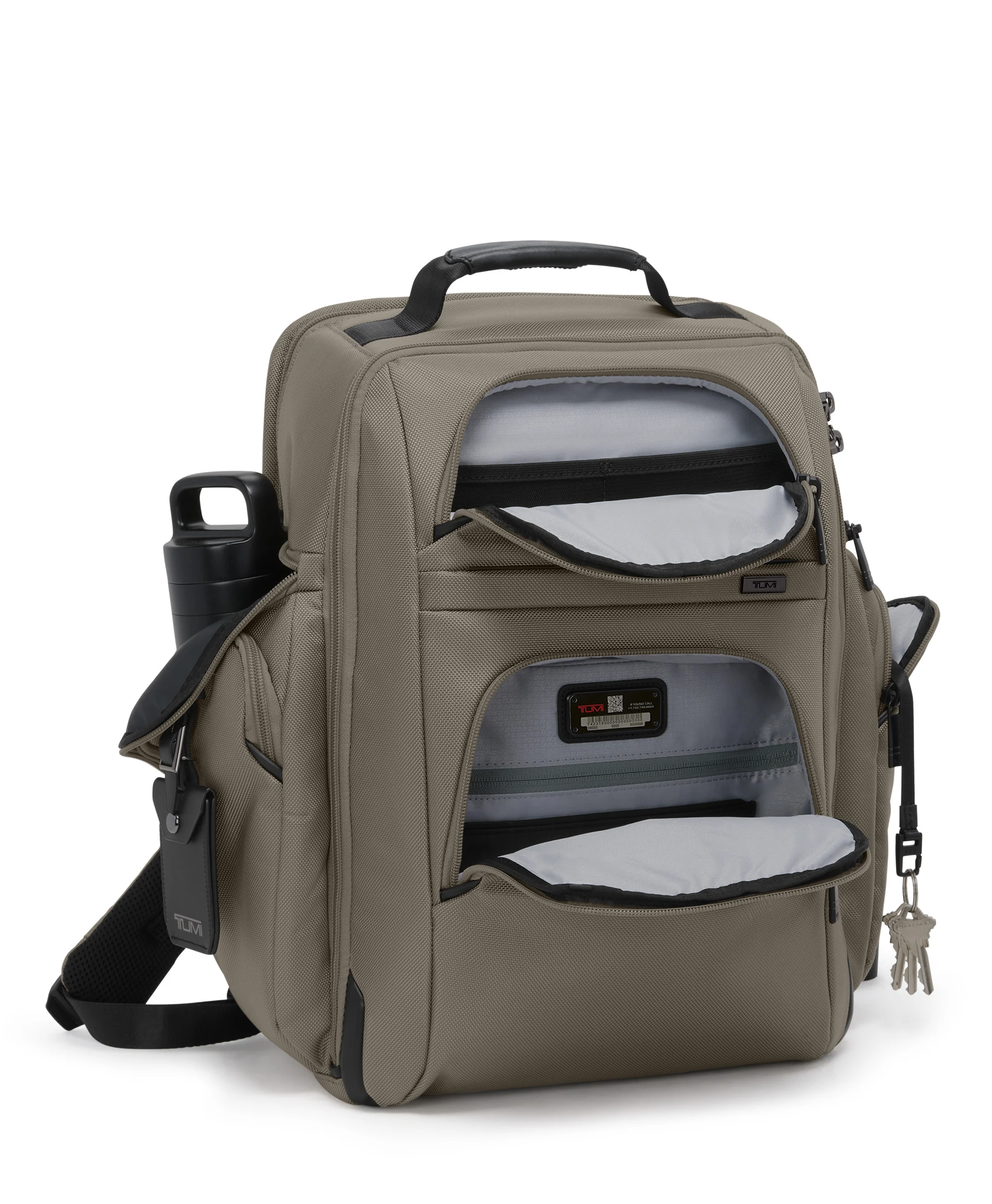 TUMI Alpha 4 Brief Pack Reiserucksack grey alloy