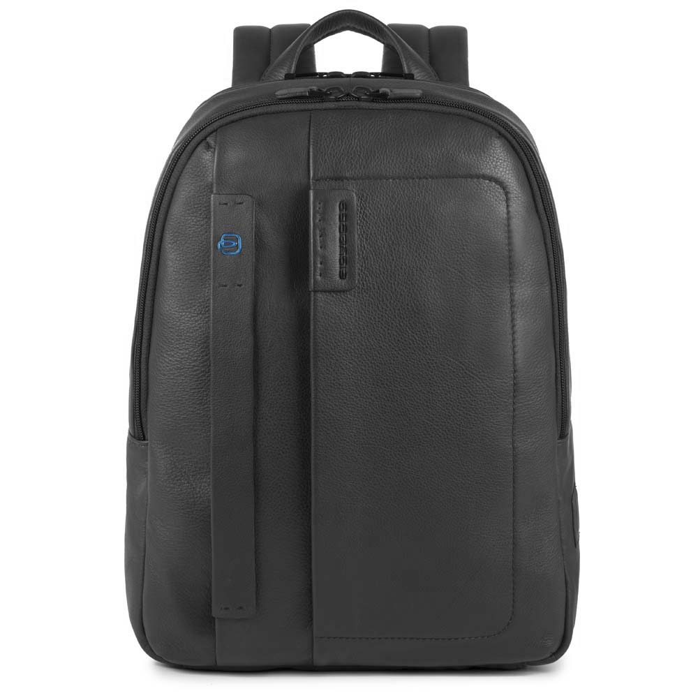 Piquadro Kleiner Laptoprucksack mit Ipad-Fach schwarz 