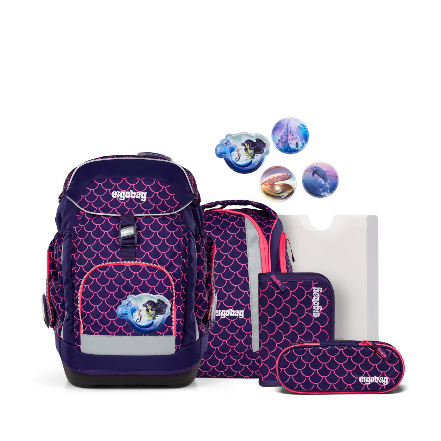 Ergobag Schulranzen-Set Maxi PerlentauchBär 2025