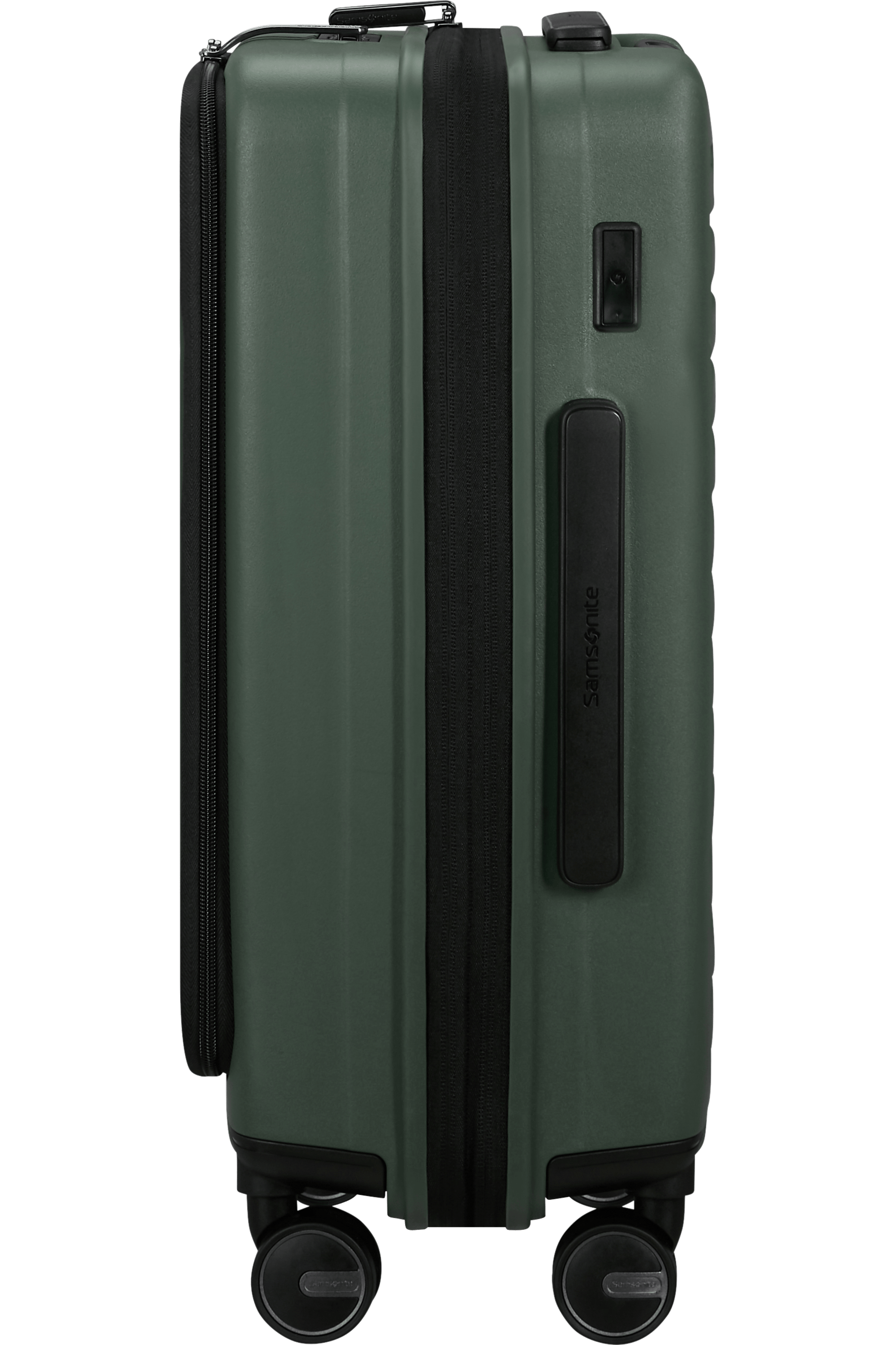 Samsonite Koffer Restackd 55cm + Vortasche sage