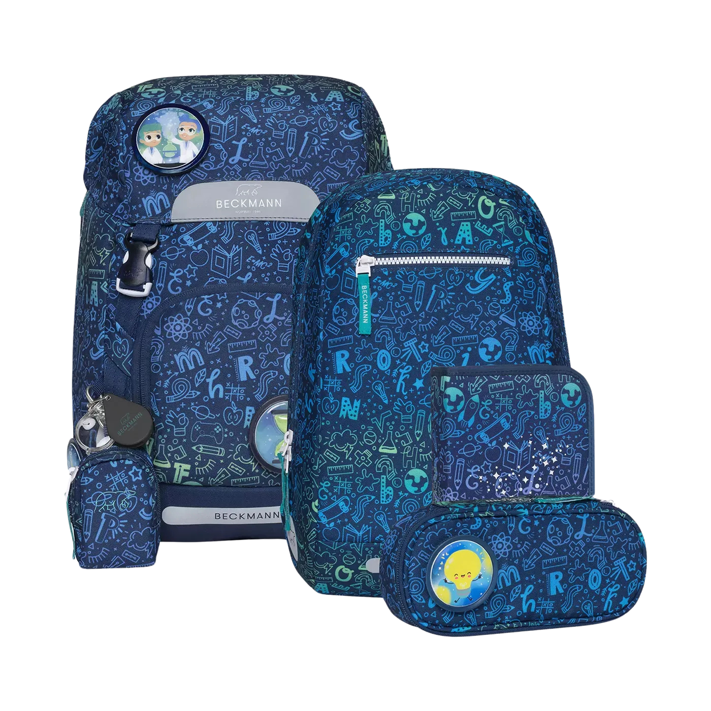 Beckmann Schulrucksack Set 6-teilig Classic Science