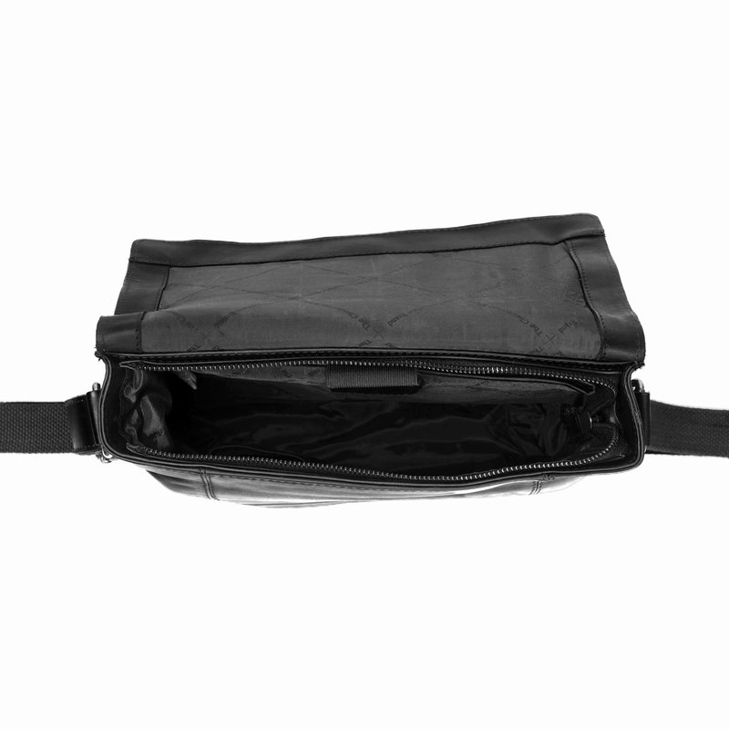 Chesterfield Leder Umhängetasche Bay schwarz