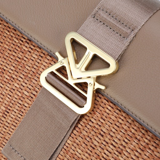 Bogner Handtasche Zuoz Rafia Cassy M portabella 