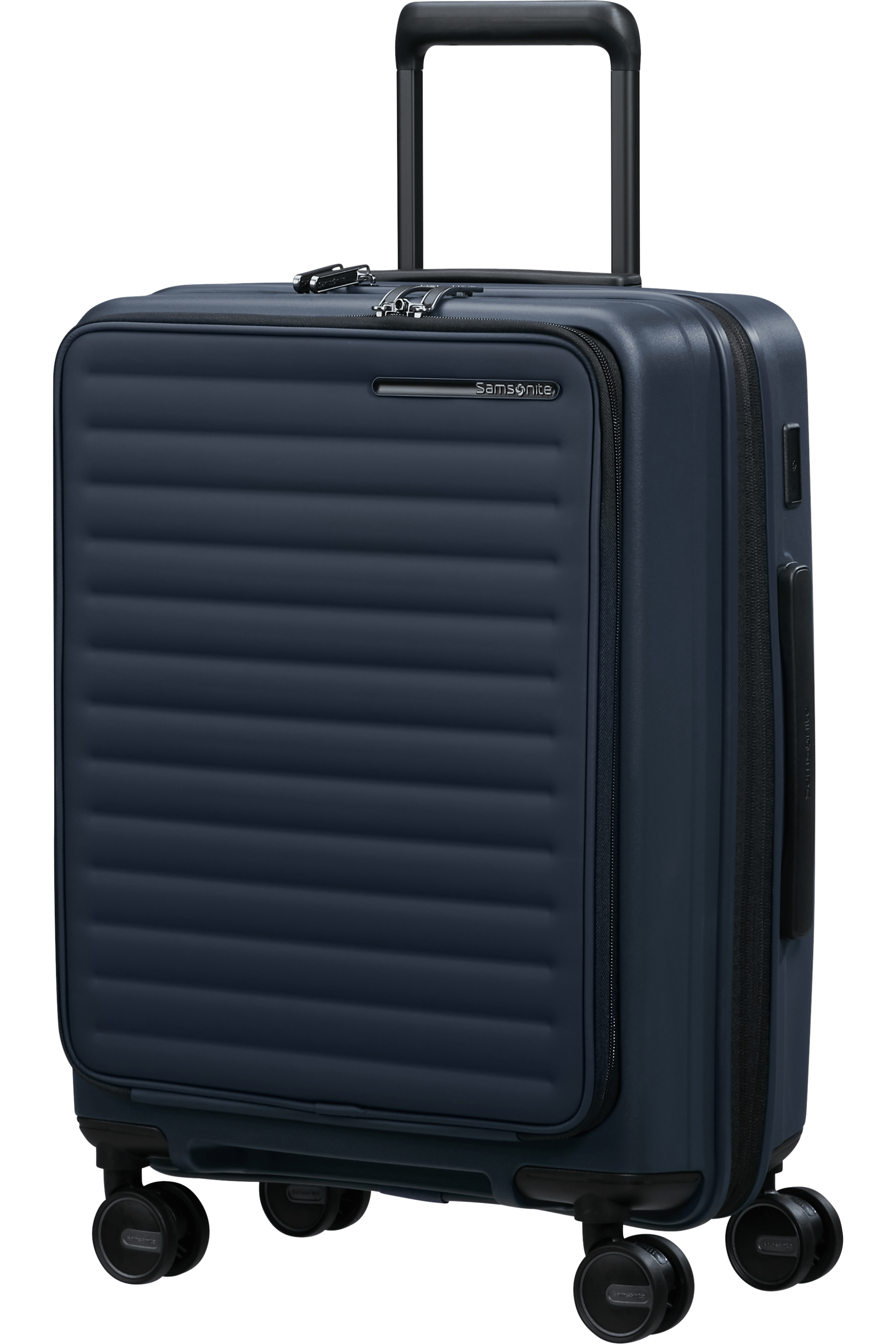 Samsonite Koffer Restackd 55cm + Vortasche midnight