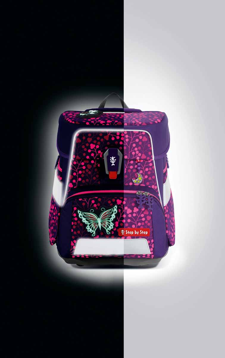 Step by Step SPACE SHINE Schulranzen-Set Butterfly Ina Night Step by Step SPACE SHINE Schulranzen-Set Butterfly Ina Night