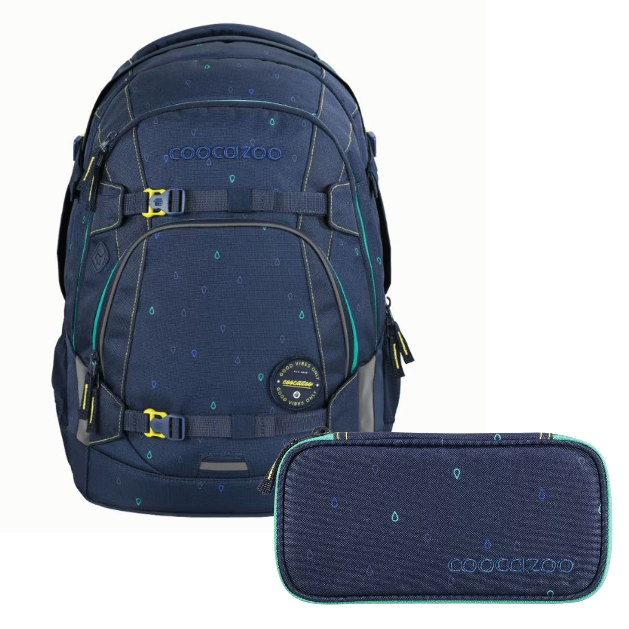 Coocazoo Schulrucksack MATE – Happy Raindrops Set Coocazoo Schulrucksack MATE – Happy Raindrops Set