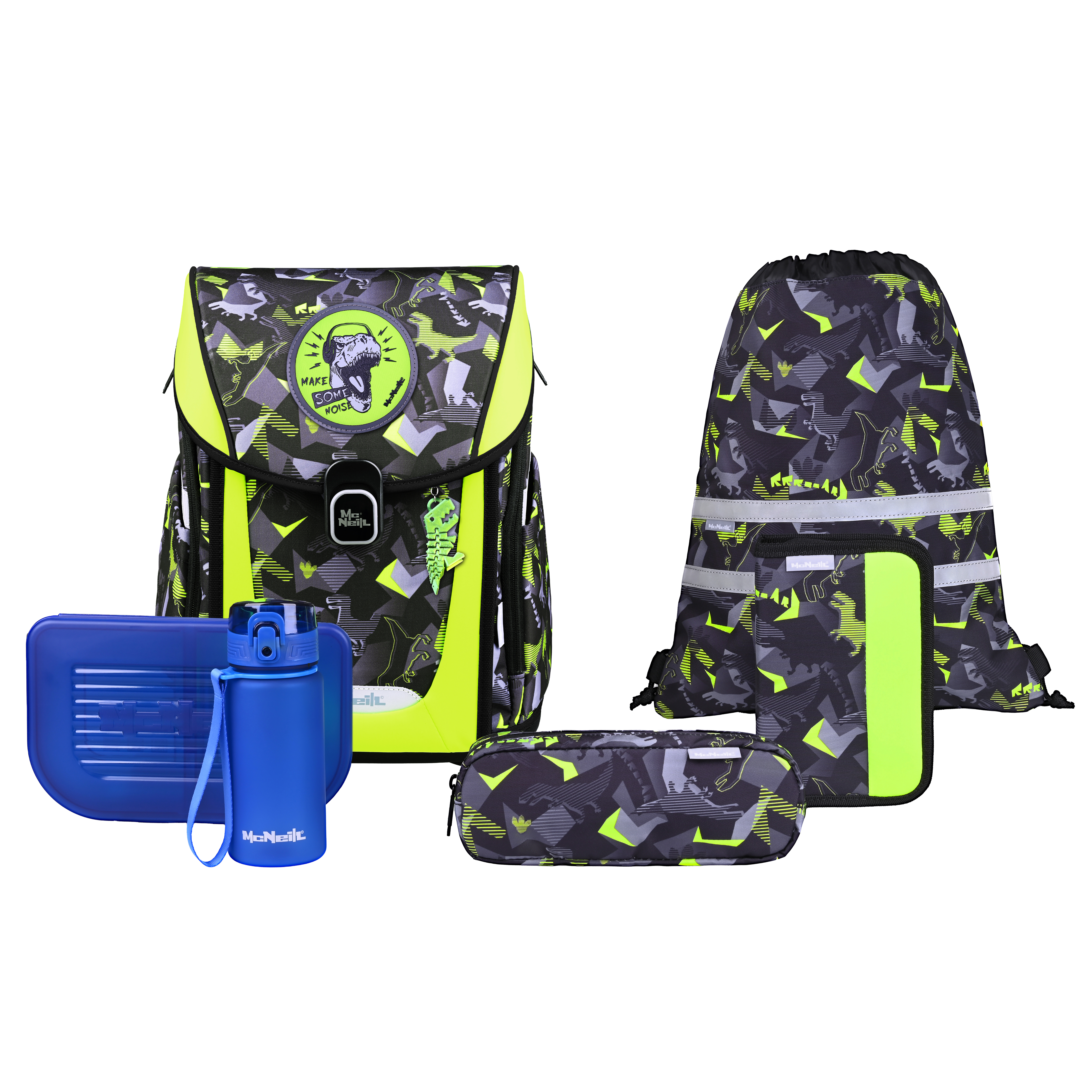 McNeill Schulranzen-Set Primo Dinopark 9-teilig McNeill Schulranzen-Set Primo Dinopark 9-teilig
