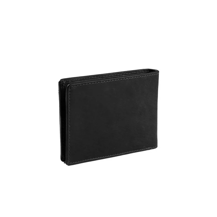 Chesterfield Leder Portemonnaie Timo schwarz