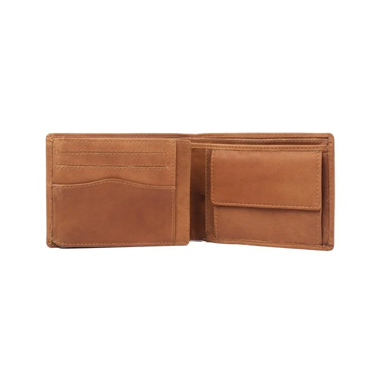 Chesterfield Leder Portemonnaie Timo cognac