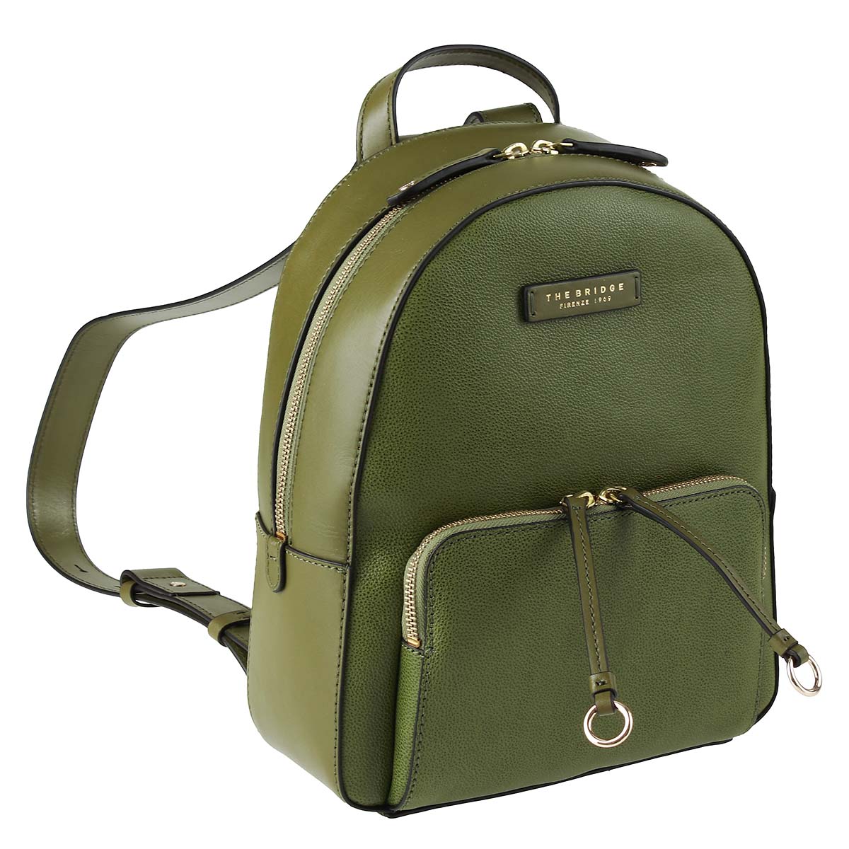 The Bridge Lederrucksack Carlotta mittelgrün The Bridge Lederrucksack Carlotta mittelgrün