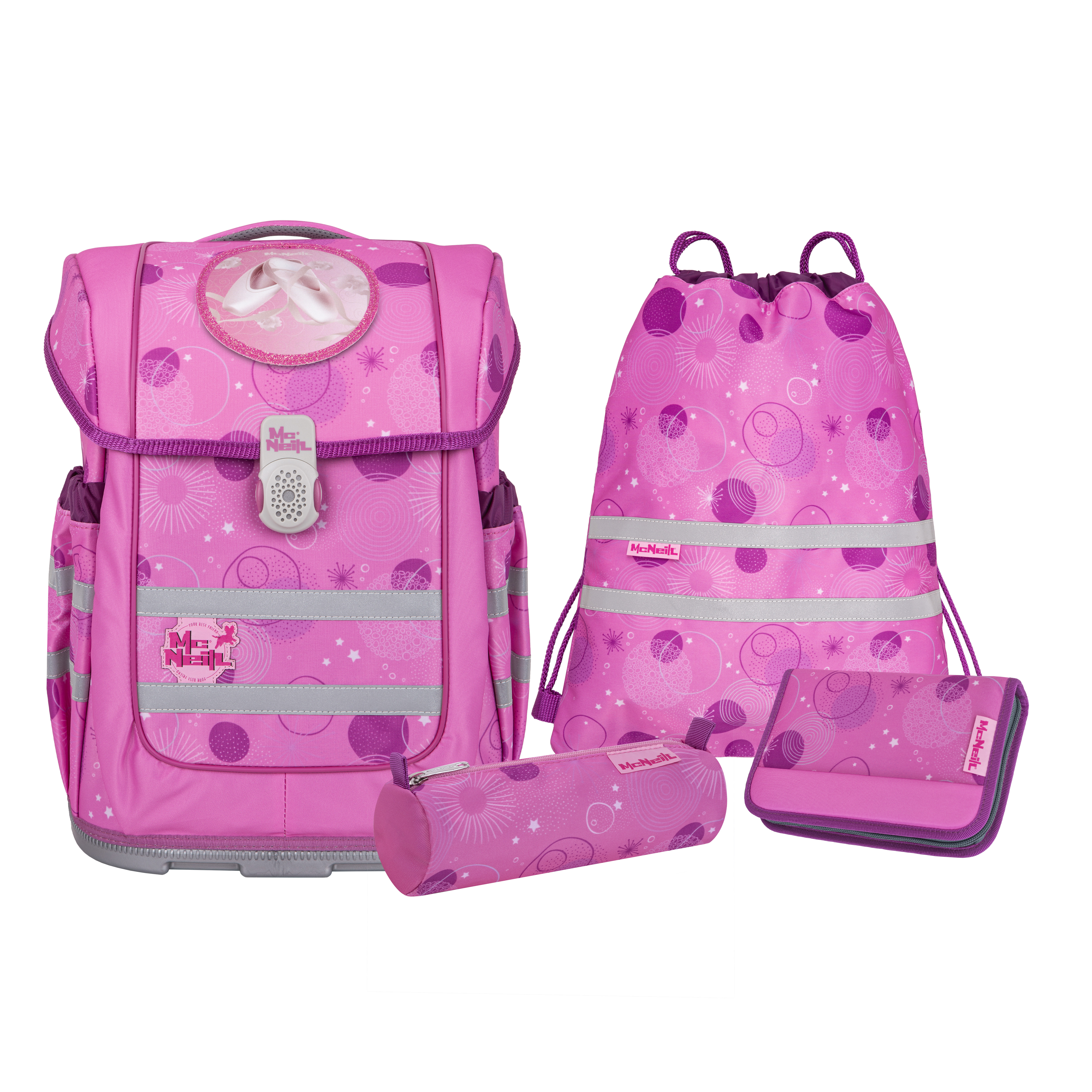 McNeill Schulranzen-Set Ergo Compacto PINKY