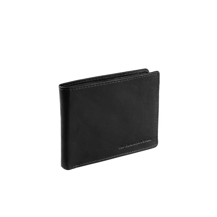 Chesterfield Leder Portemonnaie Timo schwarz