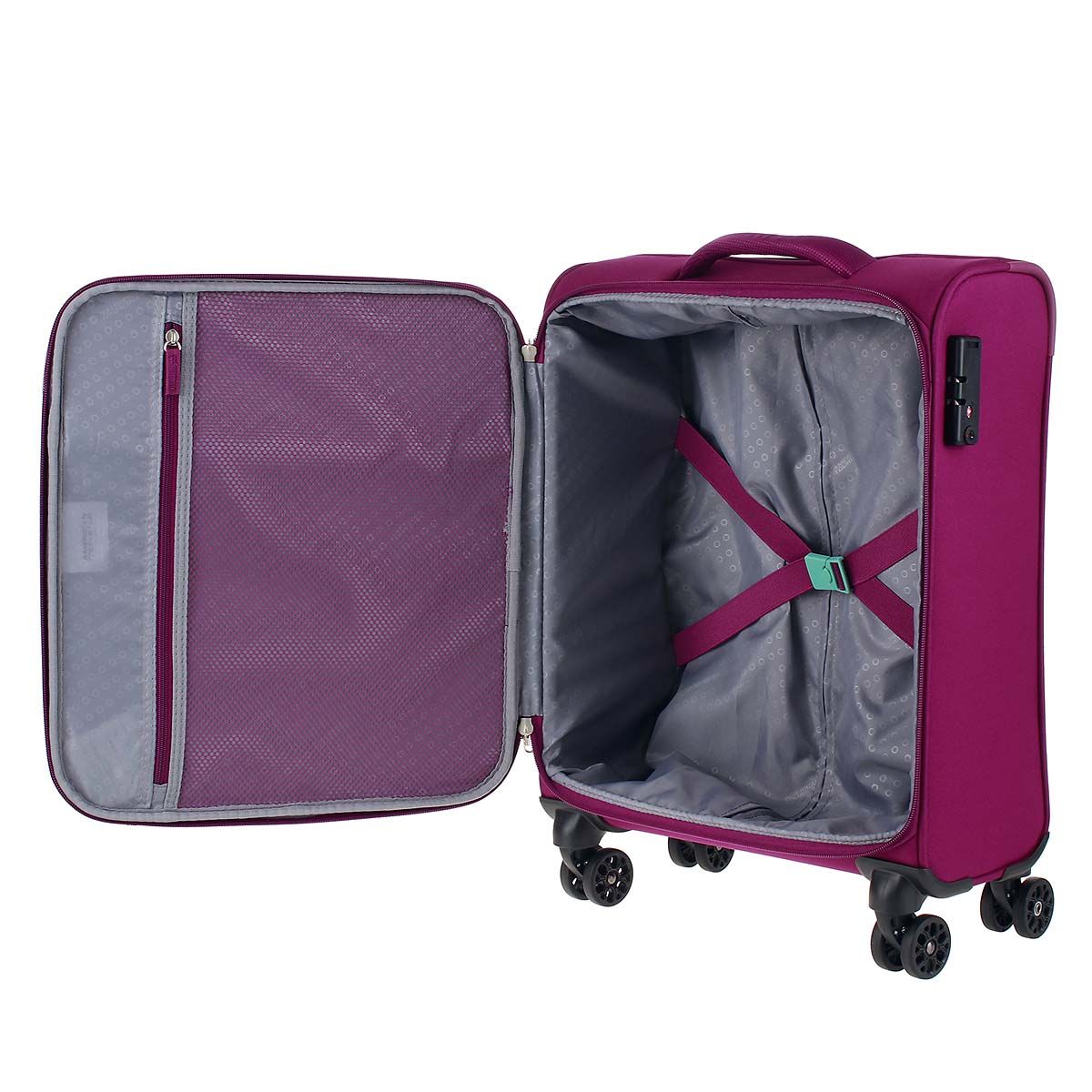American Tourister Handgepäck Koffer Fun Cruise 55cm purple/ aquamarine American Tourister Handgepäck Koffer Fun Cruise 55cm purple/ aquamarine