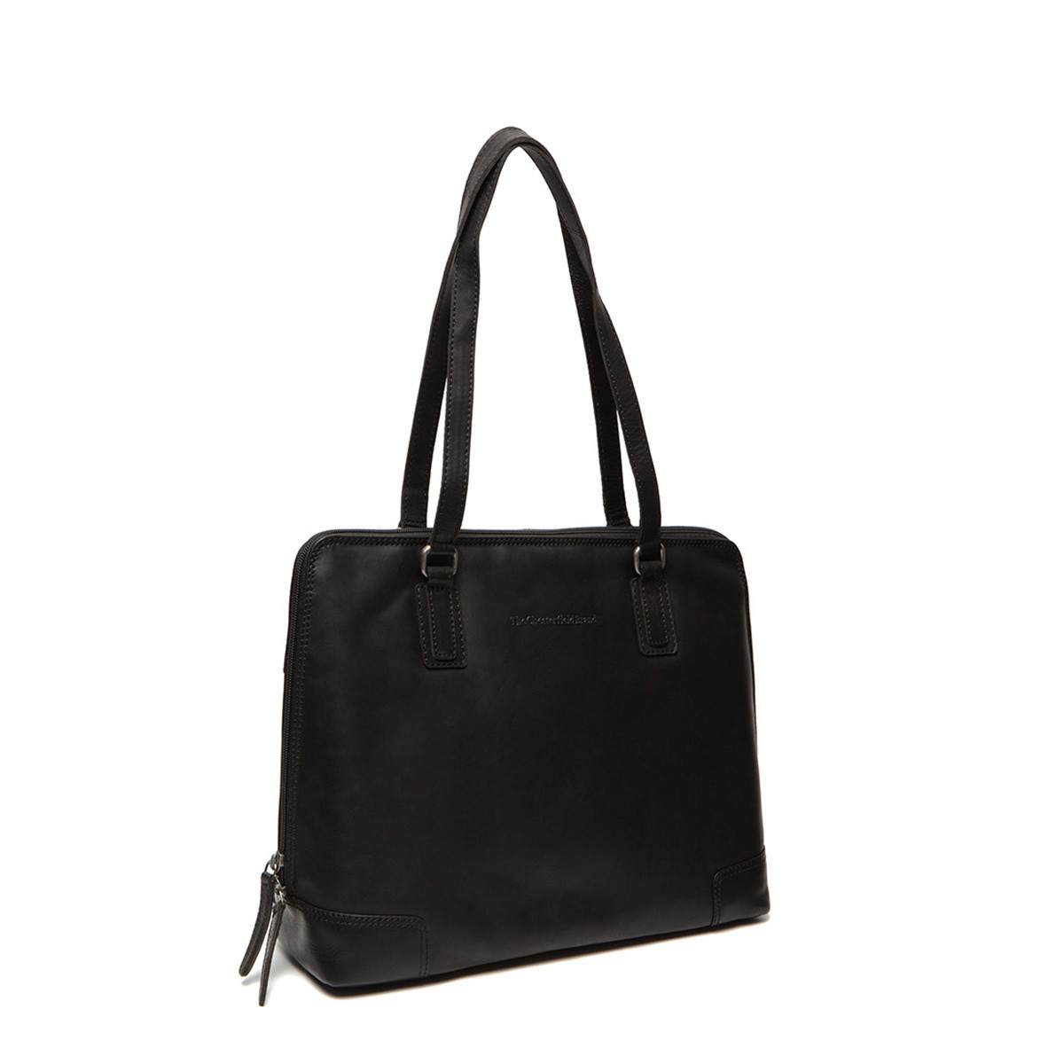 Chesterfield Leder Handtasche Flint schwarz