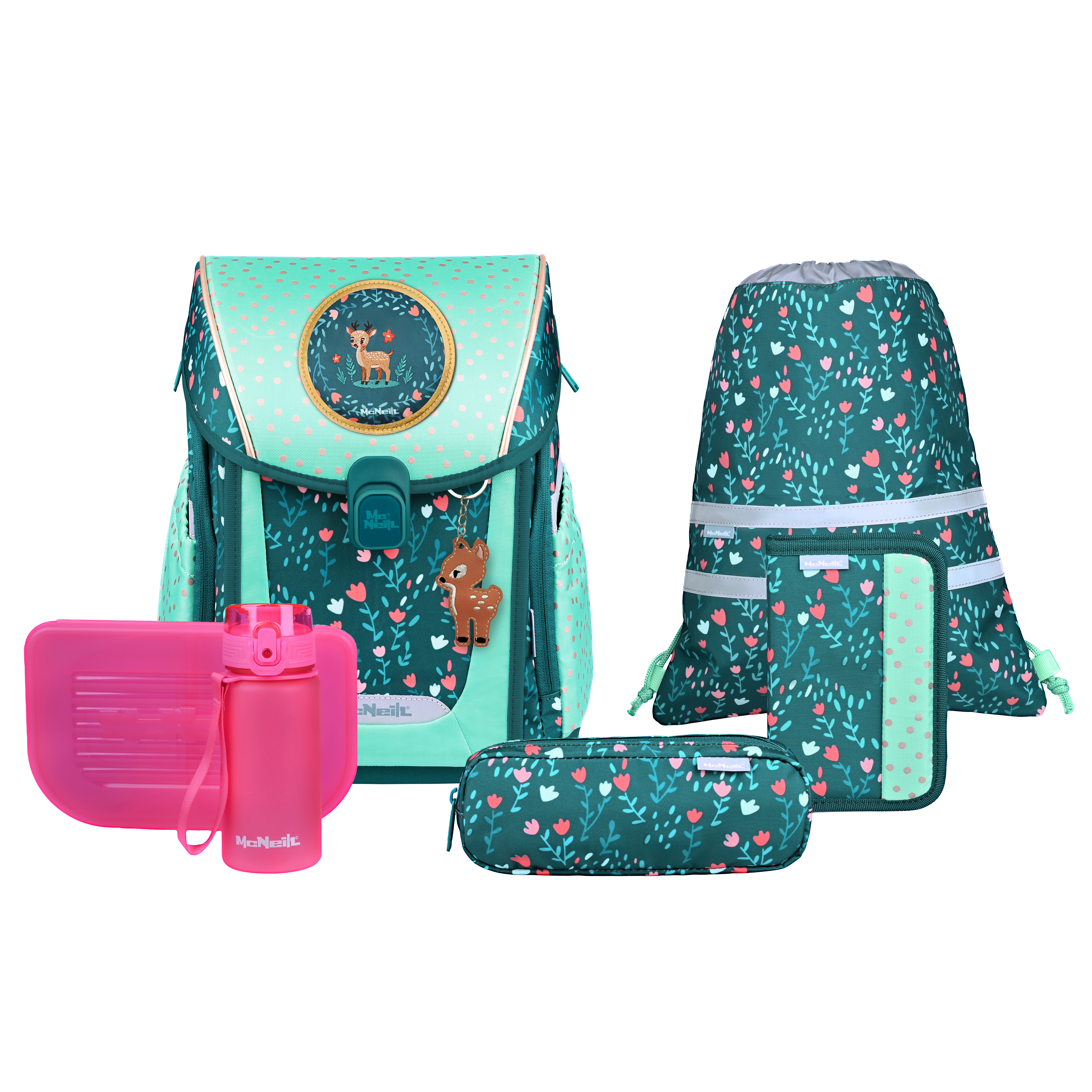McNeill Schulranzen-Set Primo Deary 9-teilig McNeill Schulranzen-Set Primo Deary 9-teilig