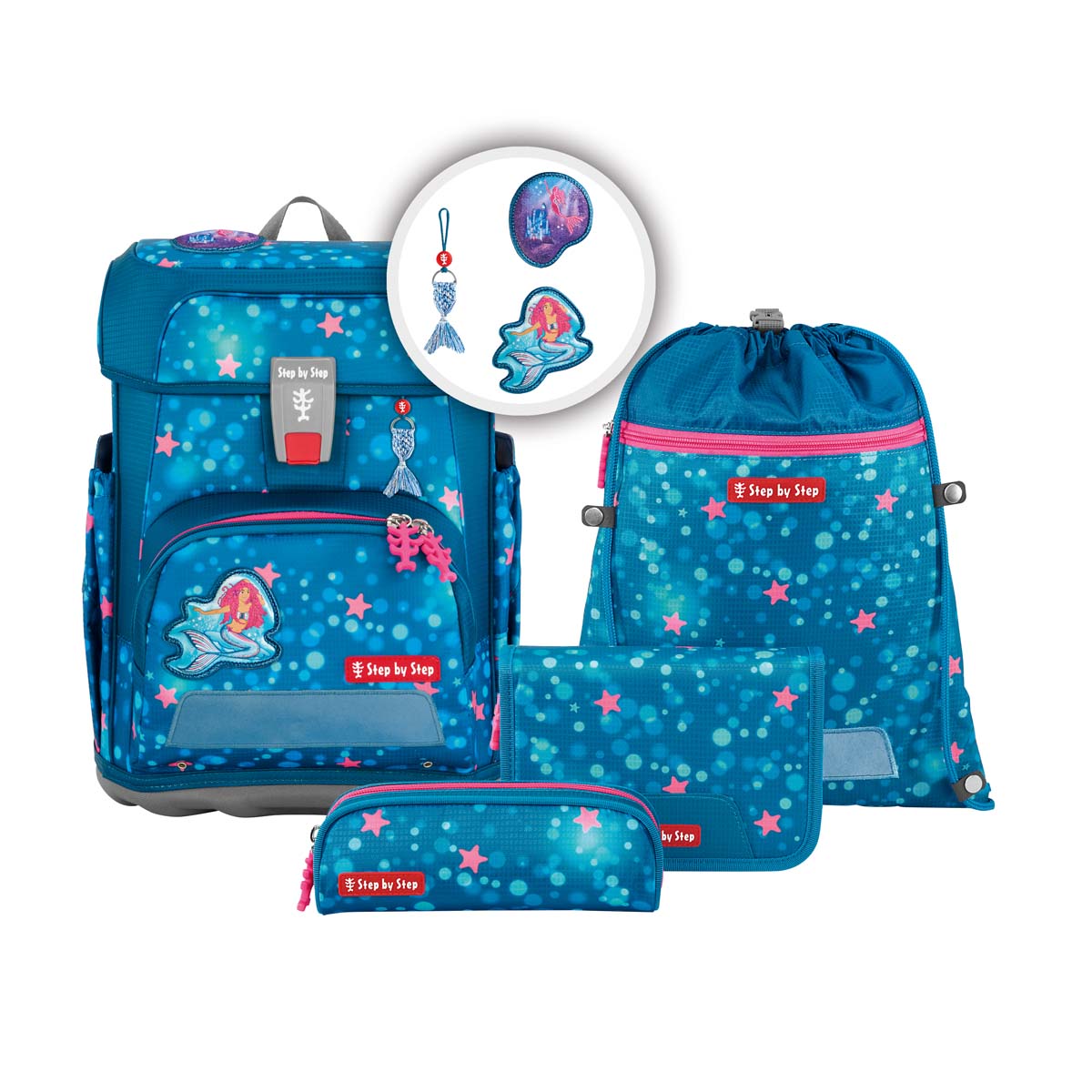 Step by Step CLOUD Schulranzen-Set Mermaid Lola Step by Step CLOUD Schulranzen-Set Mermaid Lola