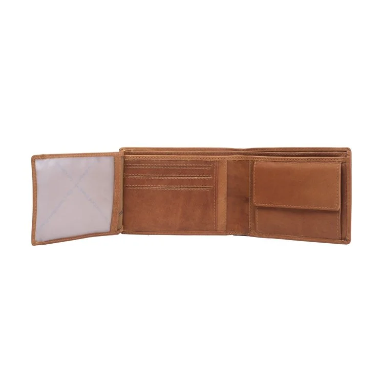 Chesterfield Leder Portemonnaie Timo cognac